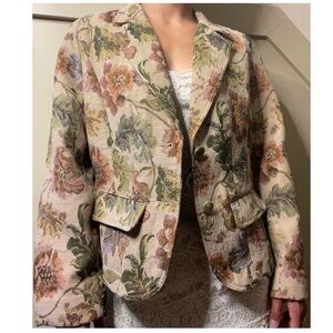 Vintage floral blazer